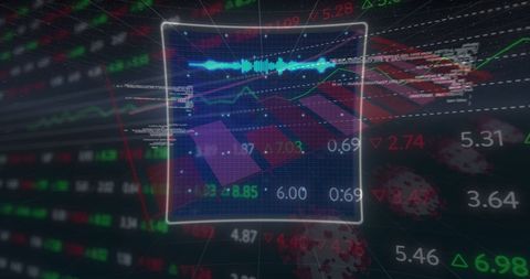 Futuristic Financial Data Processing in Digital Interface - Download Free Stock Images Pikwizard.com