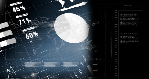 Abstract Data Processing Animation With Global Interface