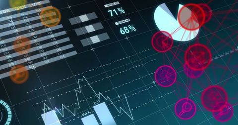 Global Networking Concept with Interface Icons and Data Statistics - Download Free Stock Images Pikwizard.com
