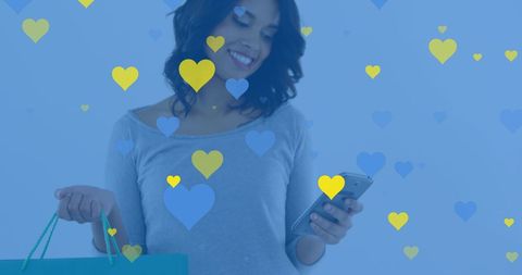 Joyful Woman Enjoying Mobile Shopping Experience