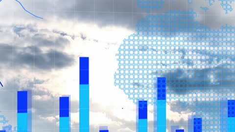 Animation of Global Data Processing Above Cloudy Sky