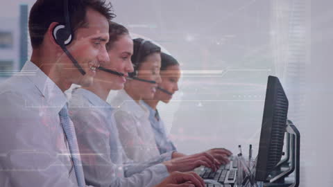 Team of Diverse Call Center Representatives