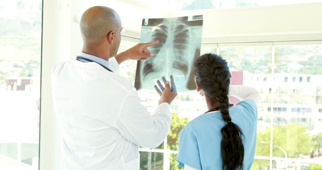 Doctors Reviewing Chest X-ray Scan in Hospital - Download Free Stock Images Pikwizard.com