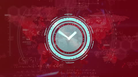 Globalization Infographic with Timer and Biological Elements
