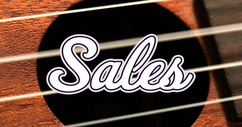 Sales Promotion Text Overlay on Acoustic Guitar Strings - Download Free Stock Images Pikwizard.com
