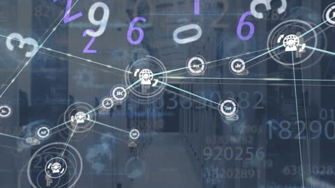 Digital Network Connecting Servers with Data Streams