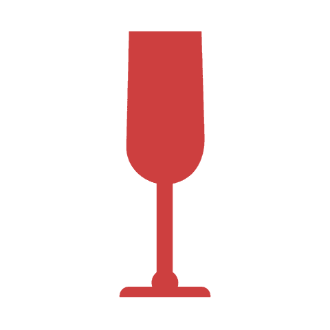 red champagne glass silhouette on transparent background - Download Free Stock Videos Pikwizard.com