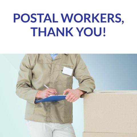 appreciation for postal workers delivering parcels - Download Free Stock Templates Pikwizard.com