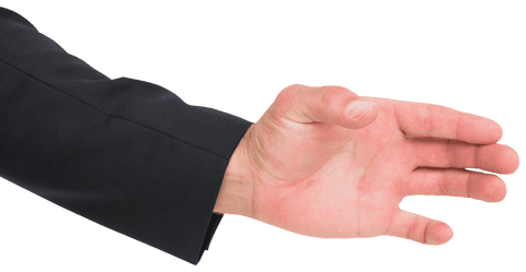 Businessman Reaching Out Handshake Gesture Transparent Background - Download Free Stock Videos Pikwizard.com