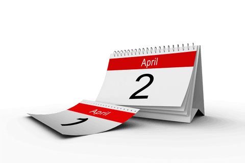 transparent red and white calendar with april dates illustration - Download Free Stock Videos Pikwizard.com