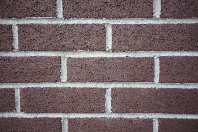 Close-up of new brick wall background, full frame