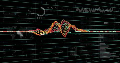 Global Financial Data with Dynamic Analytics Visualization - Download Free Stock Images Pikwizard.com
