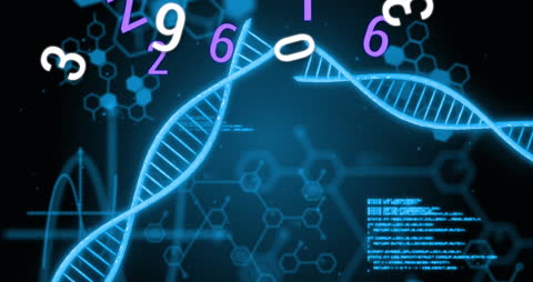 Digital DNA and Data Processing Concept