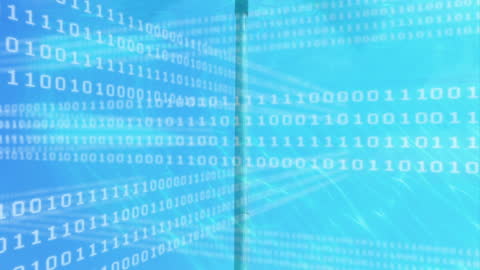 Digital Data Stream Overlaying Wind Turbine Blades