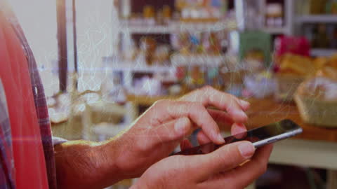 Augmented Reality Concept With Smartphone and Connections