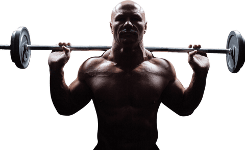 Bald Man Powerlifting with Barbell Transparent Background - Download Free Stock Videos Pikwizard.com