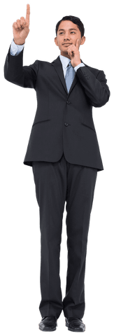 Businessman Interacting with Virtual Display Transparent Background - Download Free Stock Videos Pikwizard.com
