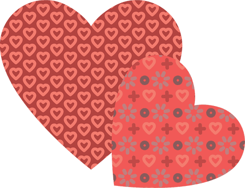 Red Hearts with Decorative Patterns on Transparent Background - Download Free Stock Videos Pikwizard.com