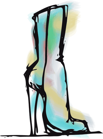 transparent colorful high heeled boot fashion design - Download Free Stock Videos Pikwizard.com