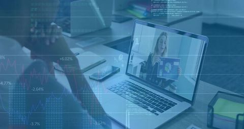 Virtual Presentation with Data Overlays in Modern Office Environment