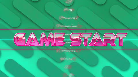 Futuristic Game Start Animation with Vivid Graphics
