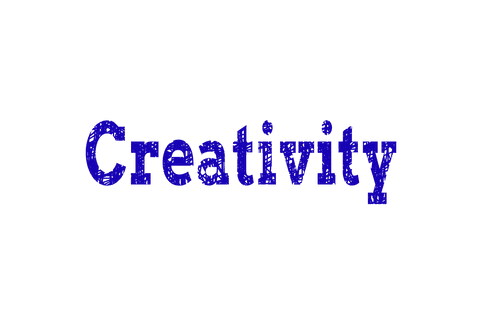 Transparent Creativity Text in Elegant Blue Script - Download Free Stock Videos Pikwizard.com