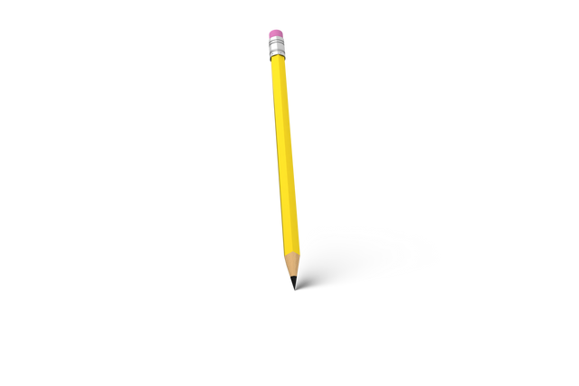 Digital Illustration of Yellow Pencil on Transparent Background - Download Free Stock Videos Pikwizard.com