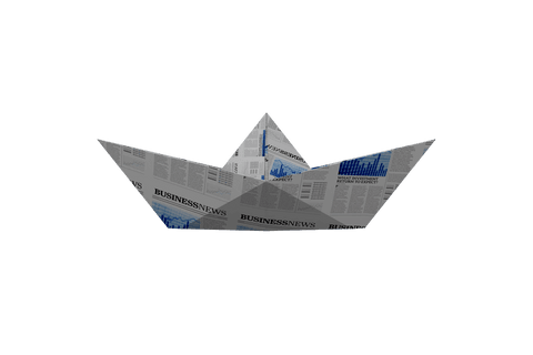 Transparent Paper Boat in Origami Style Depicted for Concept Arts - Download Free Stock Videos Pikwizard.com