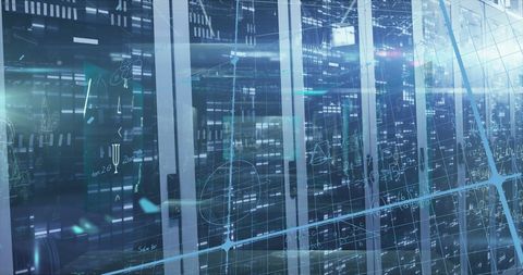 Digital Data Analysis with Computer Servers and Mathematical Calculations - Download Free Stock Images Pikwizard.com