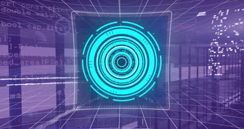 Digital Interface with Sci-fi Target Overlay