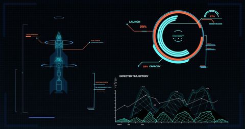 Futuristic Interface with Scientific Data Processing Screen - Download Free Stock Images Pikwizard.com