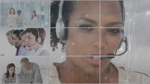 Diverse Call Center Team with Networking Overlay