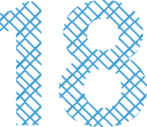 transparent blue number 18 with intricate pattern vector - Download Free Stock Videos Pikwizard.com