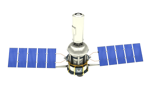 transparent 3d solar panel satellite front view - Download Free Stock Videos Pikwizard.com