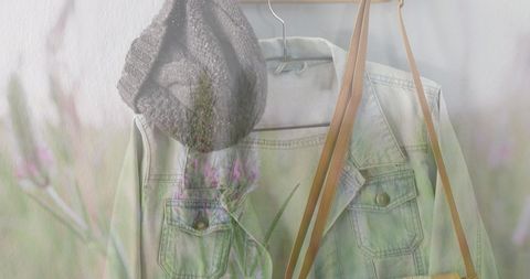Fashion and Nature Overlap Concept with Denim and Flora - Download Free Stock Images Pikwizard.com