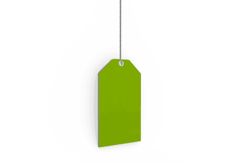 green paper price tag on transparent background with metal chain - Download Free Stock Videos Pikwizard.com