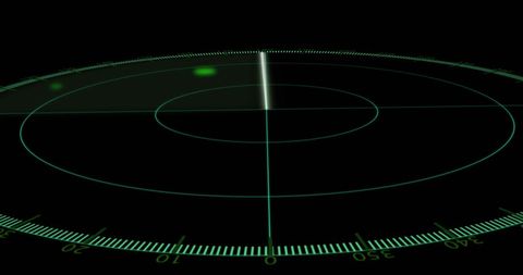 Radar Scan with Moving Signals on Black Background - Download Free Stock Images Pikwizard.com