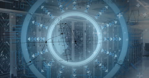 Abstract Data Patterns Over Modern Server Racks