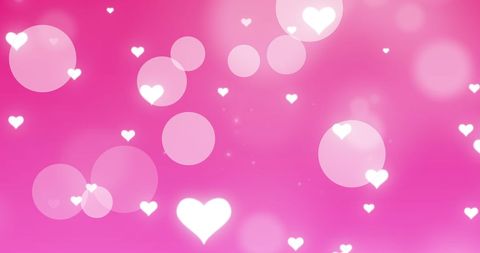 Soft Hearts and Bokeh Effect on Pink Background - Download Free Stock Images Pikwizard.com