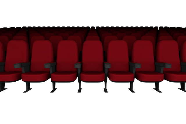 Transparent Cinema Audience with Red Seats Display - Download Free Stock Videos Pikwizard.com