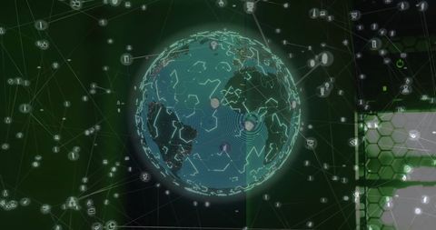 Global Network Technology and Digital Data Processing Concept - Download Free Stock Images Pikwizard.com