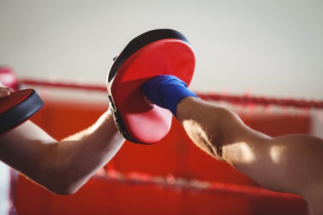 Female boxer practicing in the ring - Download Free Stock Photos Pikwizard.com