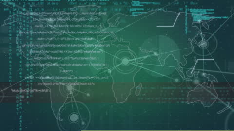 Global Data Network Visualization on Virtual World Map