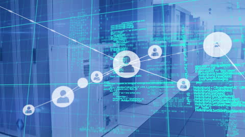 Digital Network Security in a Futuristic Server Room