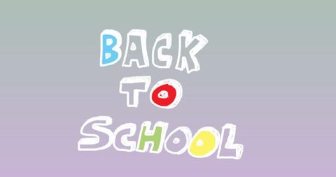 Colorful Handwritten 'Back to School' Design on Gray Background - Download Free Stock Images Pikwizard.com