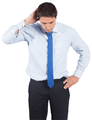 Transparent Businessman in Formal Wear Deep in Thought - Download Free Stock Videos Pikwizard.com