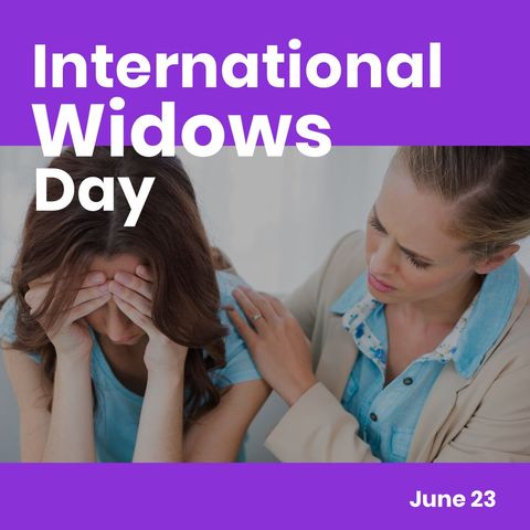 Support and Empathy on International Widows Day Awareness - Download Free Stock Templates Pikwizard.com