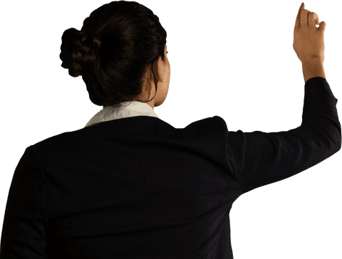 business woman interacting with transparent virtual display - Download Free Stock Videos Pikwizard.com