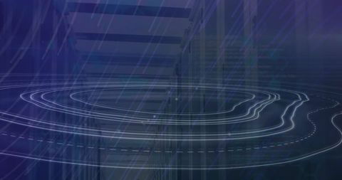 Futuristic Data Center with Glowing Digital Patterns - Download Free Stock Images Pikwizard.com