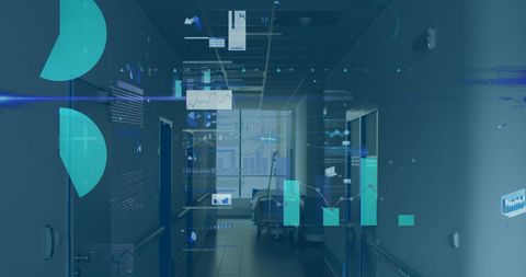 Digital Healthcare Analytics in Empty Hospital Corridor - Download Free Stock Images Pikwizard.com